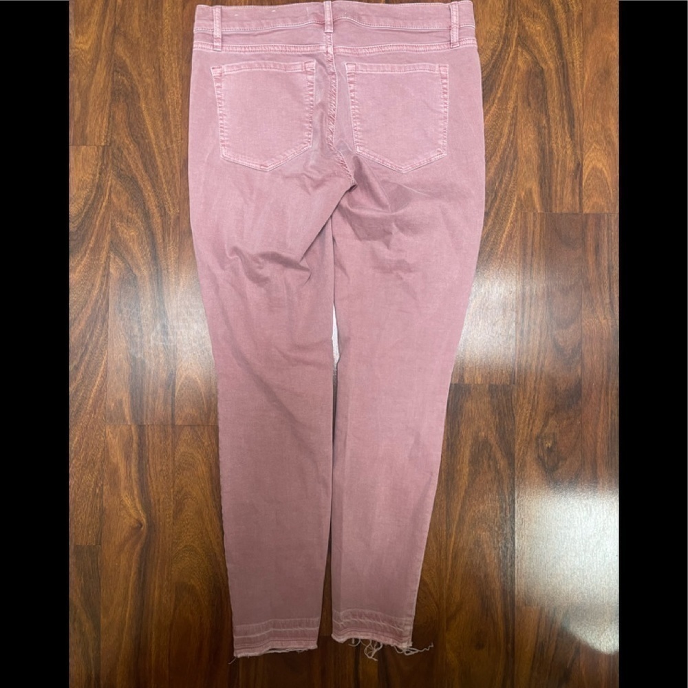 LOFT Skinny Jeans Raw Hem Ankle High Rise Size 27 4 Women Denim - Picture 7 of 8